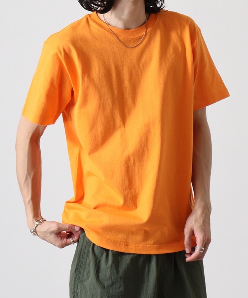 

Футболка с коротким рукавом, с принтом и вышивкой Cross & Stitch, оранжевая