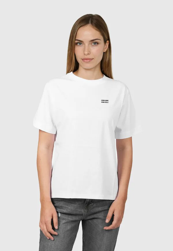 

Футболка easyfit с принтом karma kommt Kleinigkeit, White, Белый, Футболка easyfit с принтом karma kommt Kleinigkeit, White