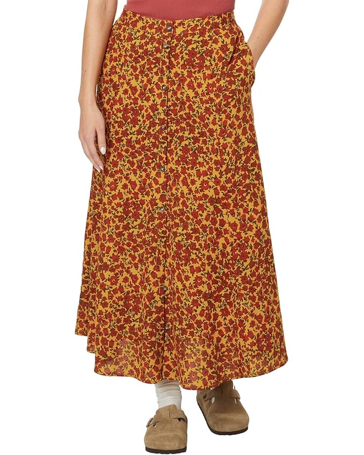 

Юбка Toad&Co Manzana Paneled Midi Skirt, цвет Pollen Ditsy Print