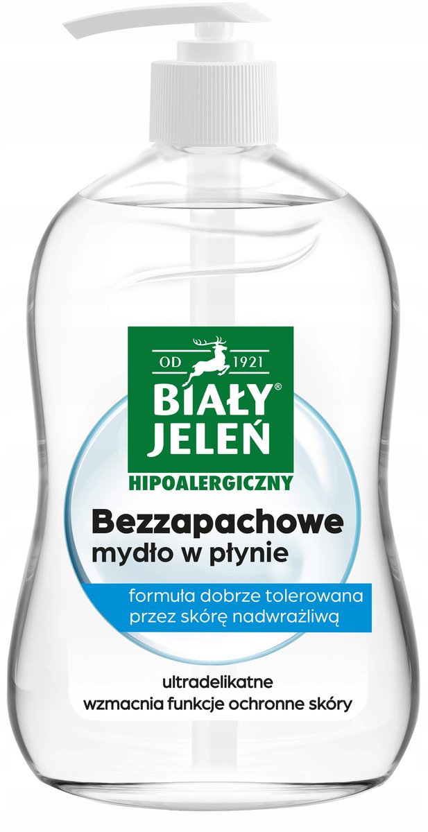 

BIAŁY JELEŃ Гипоаллергенное жидкое мыло без запаха 300мл