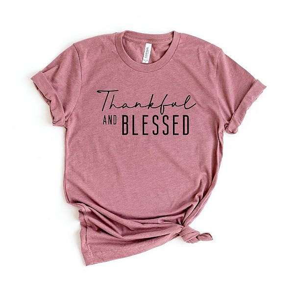 

Футболка с принтом Thankful and blessed Simply Sage Market, Mauve, Зеленый, Футболка с принтом Thankful and blessed Simply Sage Market, Mauve