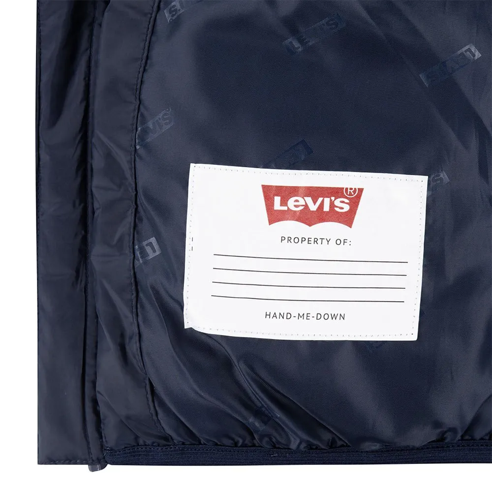 Пуховая куртка Levi's с подкладкой из искусственной овчины Sherpa, синий — фото 4