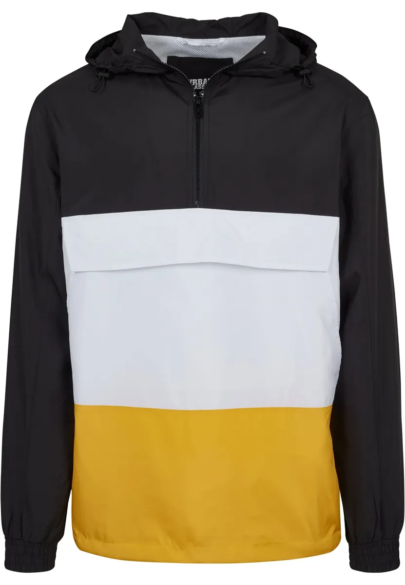 

Куртка всепогодная URBAN CLASSICS " Urban Classics Men's Color Block Pullover Jacket" (1 шт.), с капюшоном, белый