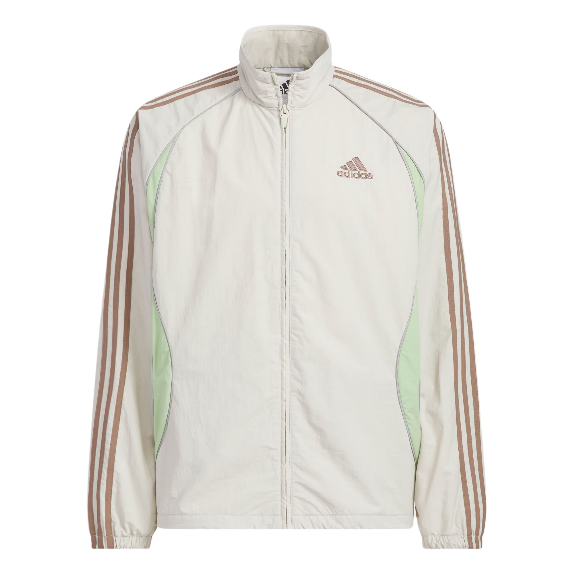 SS25 TEAMGEIST Куртка мужская Adidas, miracle bauxite коричневый/mystic желтый зеленый/trace коричневый (includes 3 pairs of adidas socks) — фото 2