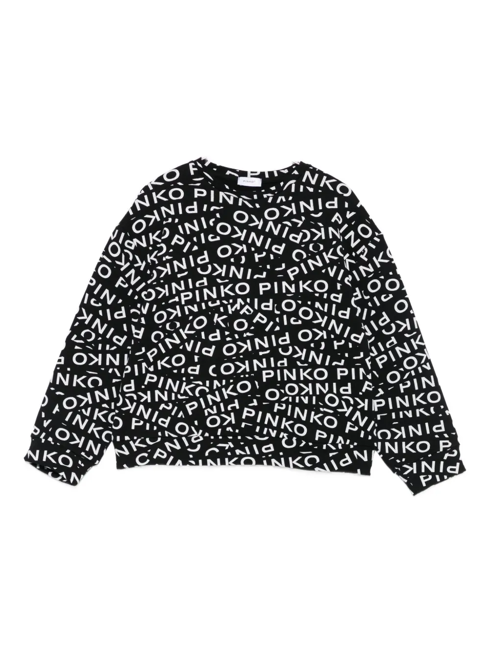 

Свитшот с принтом логотипа Pinko Kids, черный