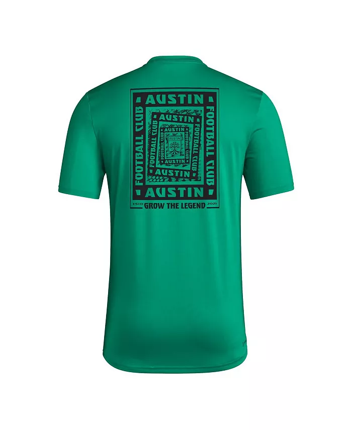 Мужская зеленая футболка Austin FC Local Wrap adidas — фото 3