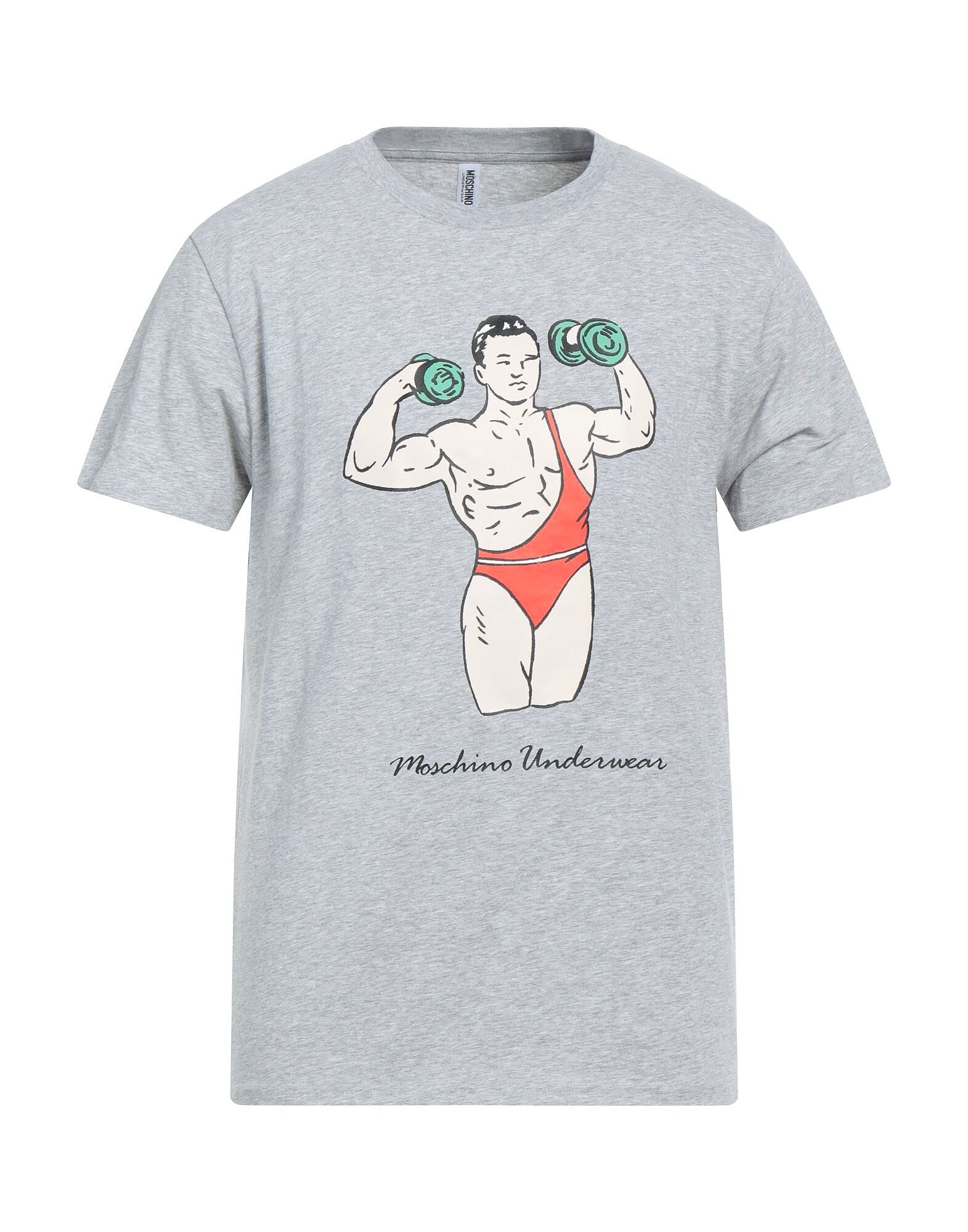 

Майка Moschino, серый