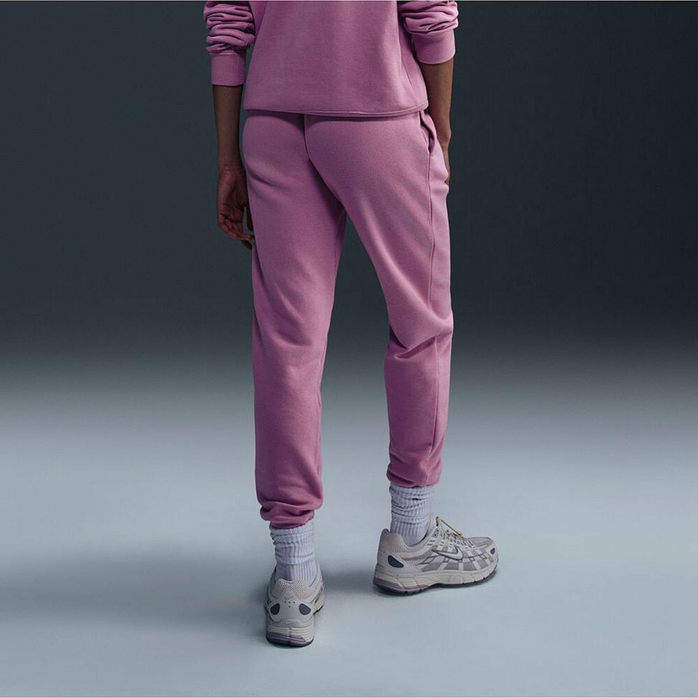 Женские флисовые джоггеры со средней посадкой Nike Sportswear Club, цвет Birch Heather — фото 2