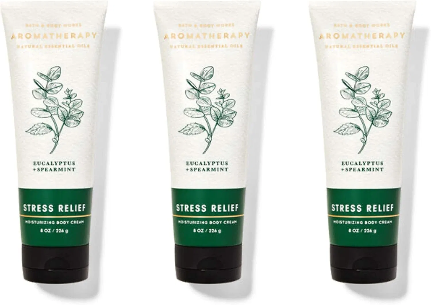 Крем для тела Bath & Body Works Aromatherapy Stress Relief Eucalyptus Spearmint 3 шт. 236.5 мл