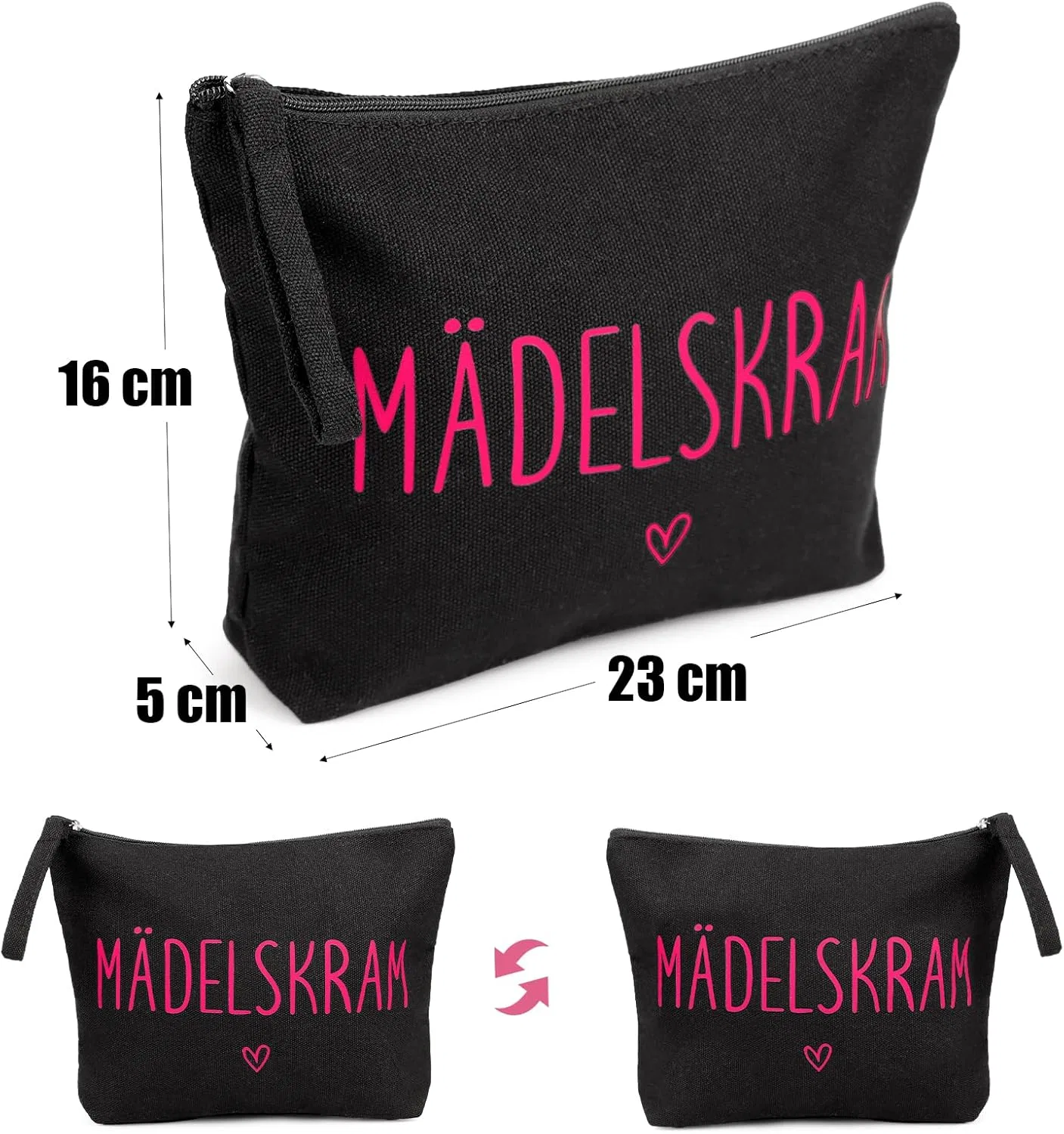 Маленькая косметичка «Mädelskram» из хлопка Comooka — фото 2