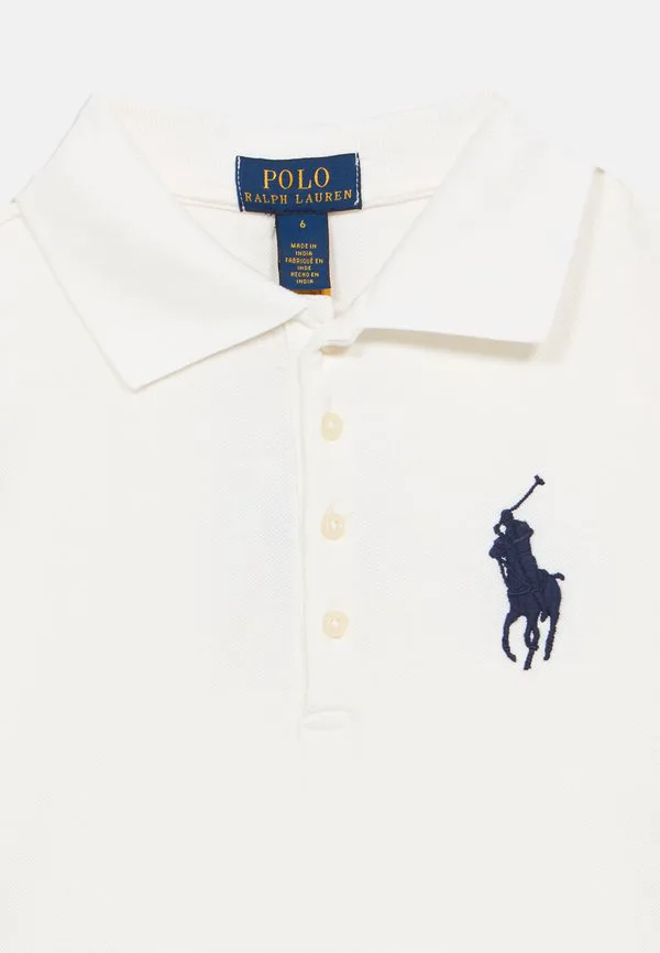 Платье-Поло big pony из эластичной сетки, 26-летнее платье Polo Ralph Lauren, White — фото 3