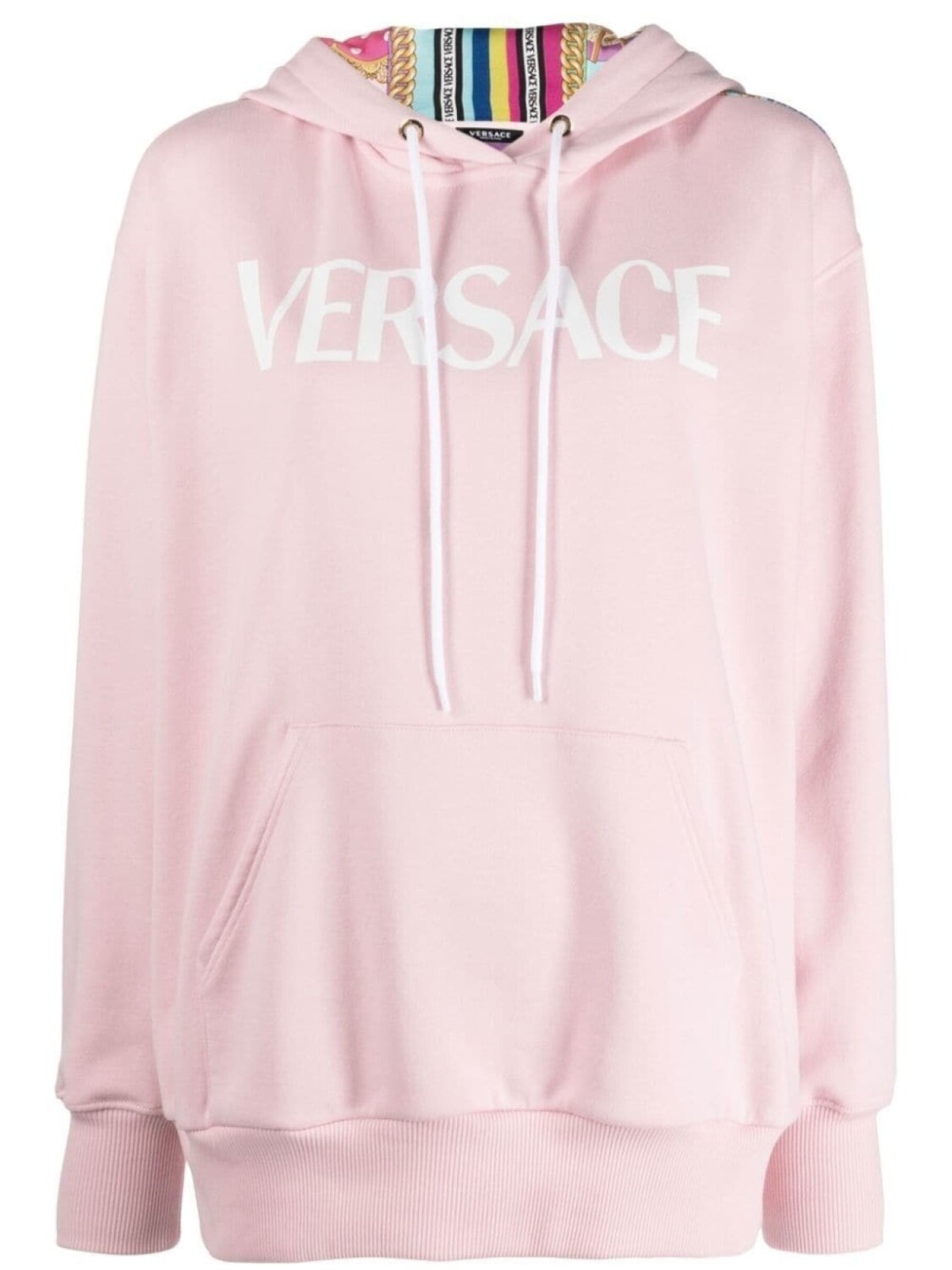 

Versace толстовка с капюшоном и принтом, розовый