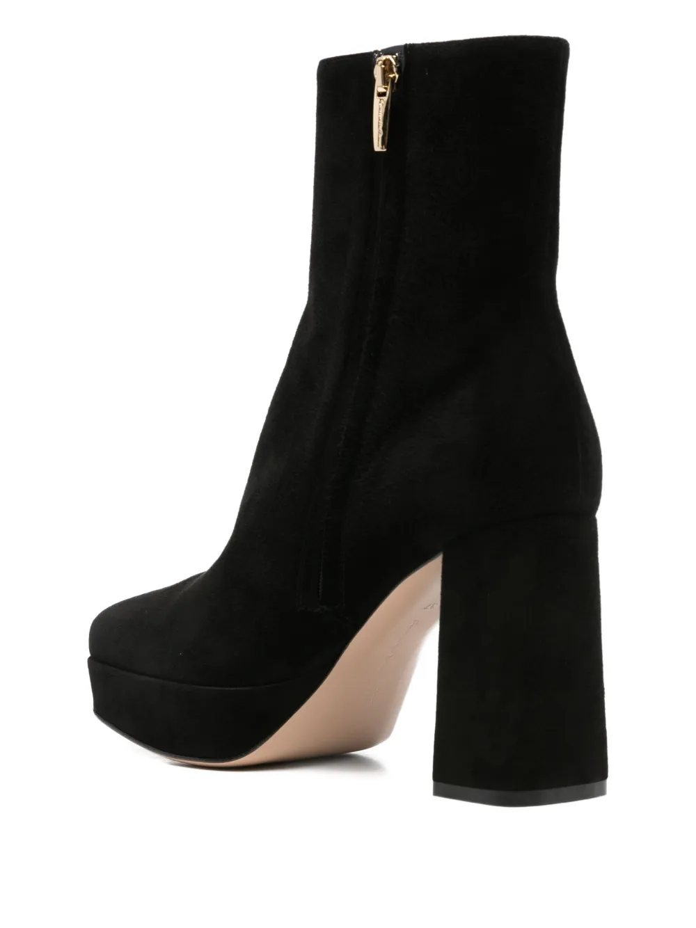Ботильоны Holly 70 на блочном каблуке Gianvito Rossi, черный — фото 4