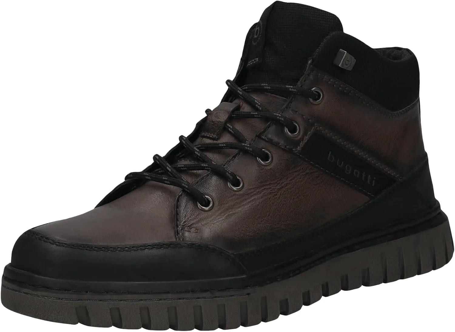 Bugatti Herren Klassische Stiefel, Männer Stiefel Kaltfutter, Wechselfußbett, серый черный