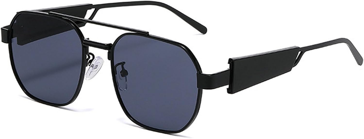 

Ретро-модные квадратные солнцезащитные очки для женщин и мужчин, модные трендовые очки с защитой от УФ-излучения UV400, панк-стиль, сине-зеленые солнцезащитные очки mincl, C13