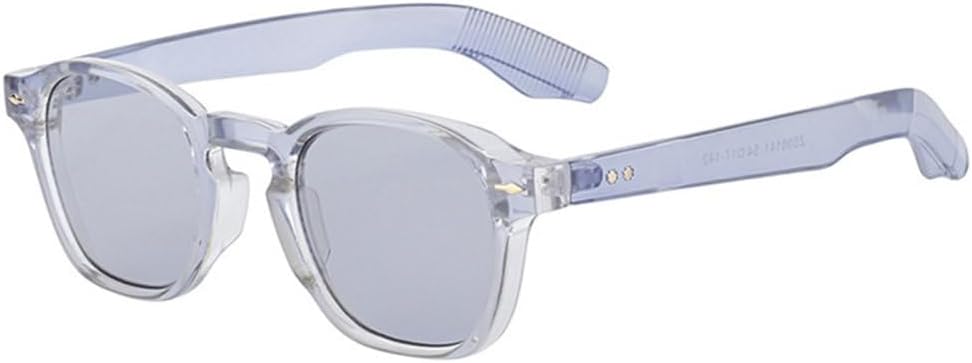 

Ретро овальные солнцезащитные очки для женщин, заклепки, панк, градиентные линзы, защита от УФ-излучения UV400, темно-зеленые солнцезащитные очки для мужчин MTZJH, Light Grey Blue