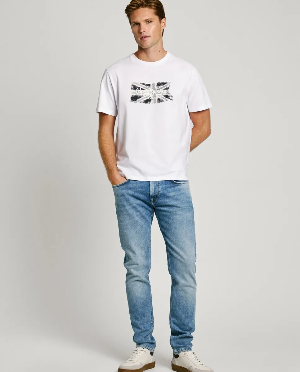 

Мужские конические джинсы Stanley с эффектом потертости Pepe Jeans, голубой