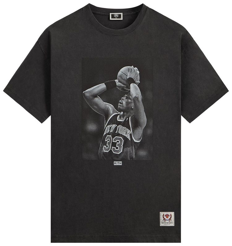 

Футболка Kith For The New York Knicks Patrick Ewing Vintage Tee, черный