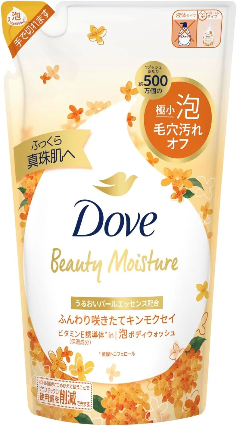 Пенка для умывания Dove Beauty Moisture Foaming Body Wash с ароматом османтуса, 430 г