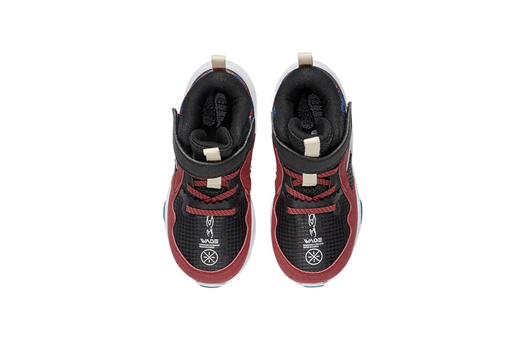 Кроссовки LINING YOUNG Kids Lifestyle Shoes PS Mid-top Black/red — фото 4