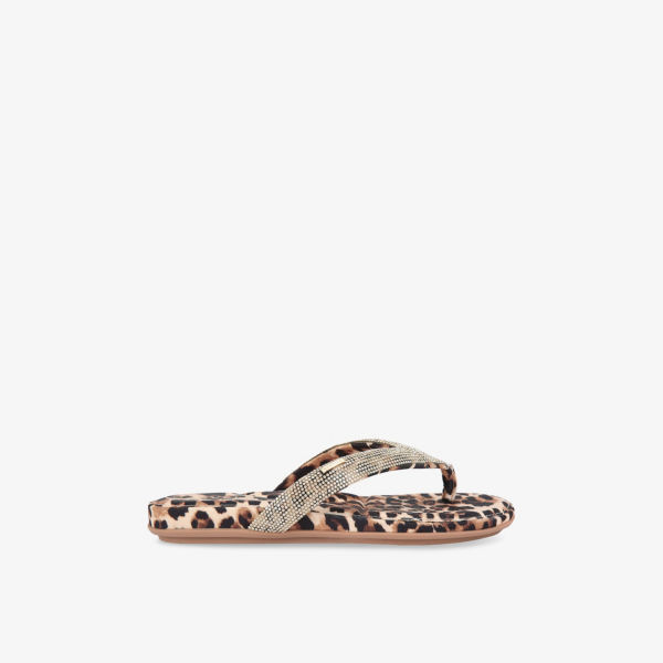 Босоножки Carvela с леопардовым принтом атласные, мультиколор