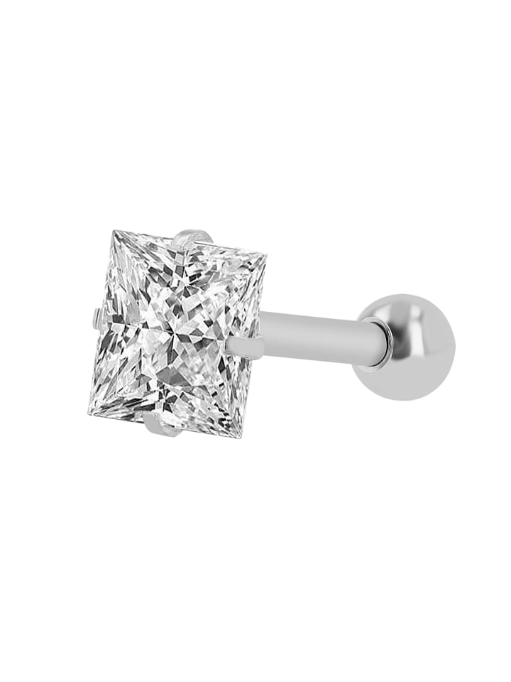 

Adeliás Женские серьги - Серьги-гвоздики из нержавеющей стали серебристого цвета