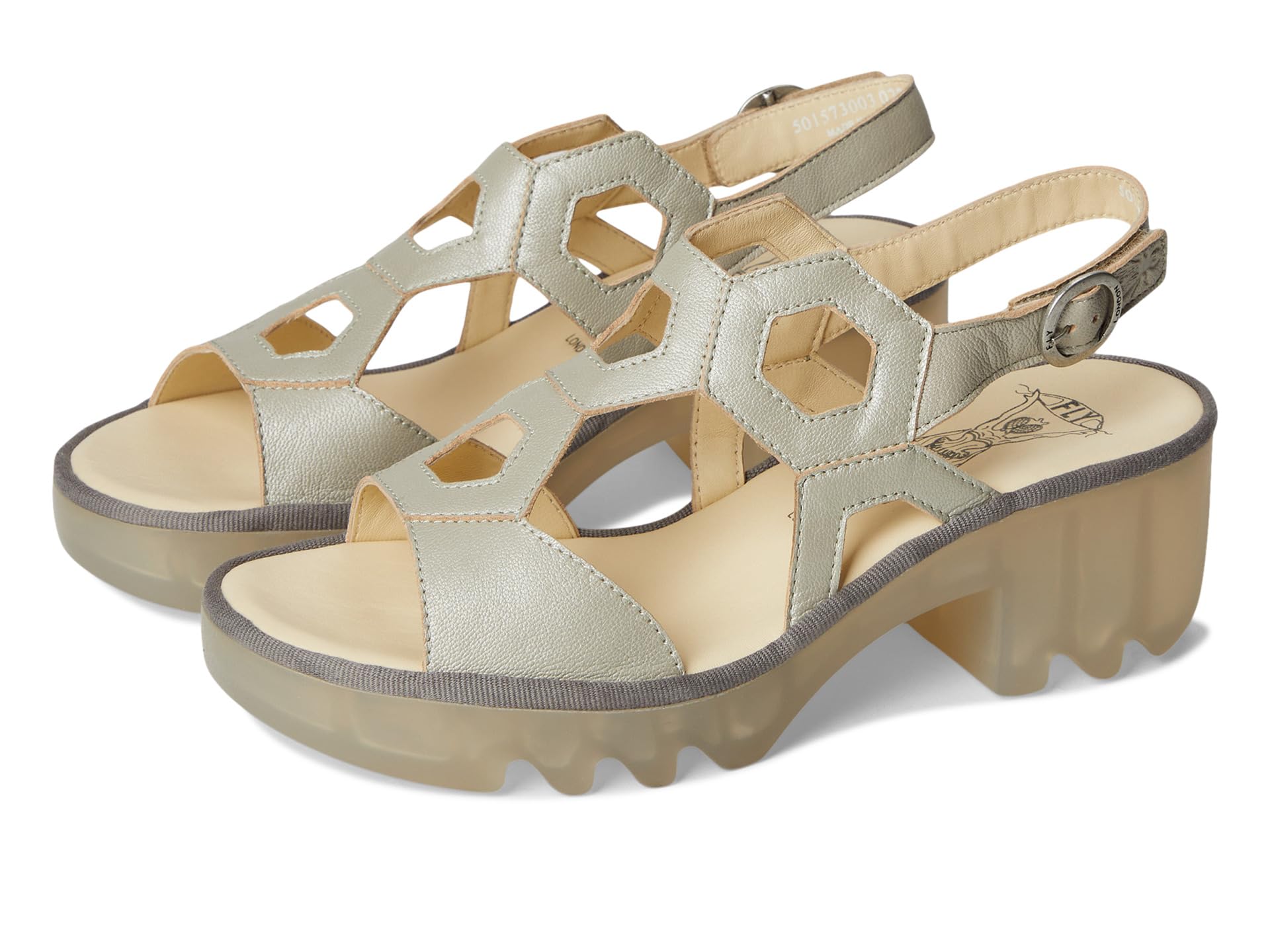 Сандалии FLY LONDON TEWA573FLY, серебряный