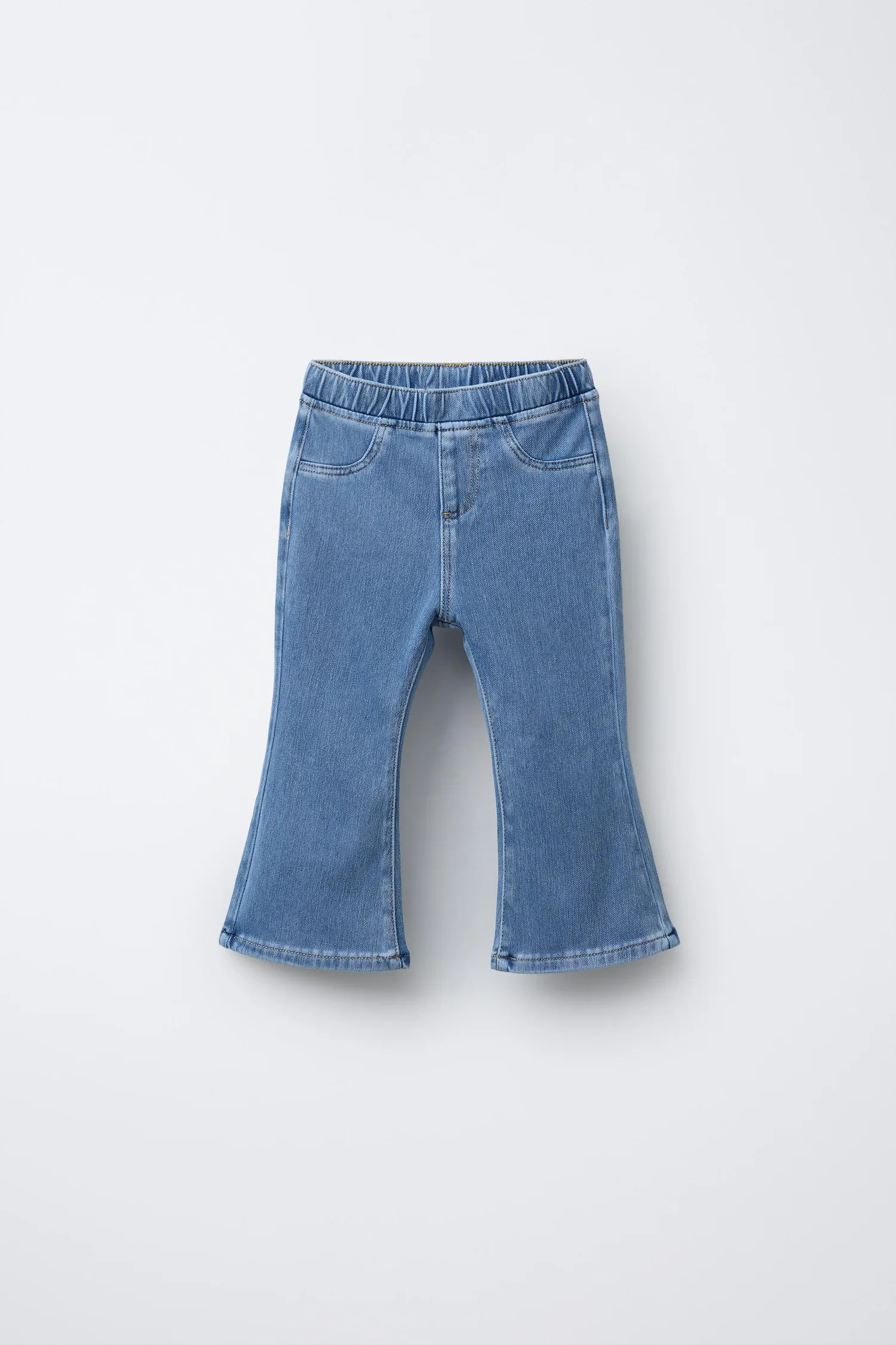 Zara Джинсовые леггинсы-клеш