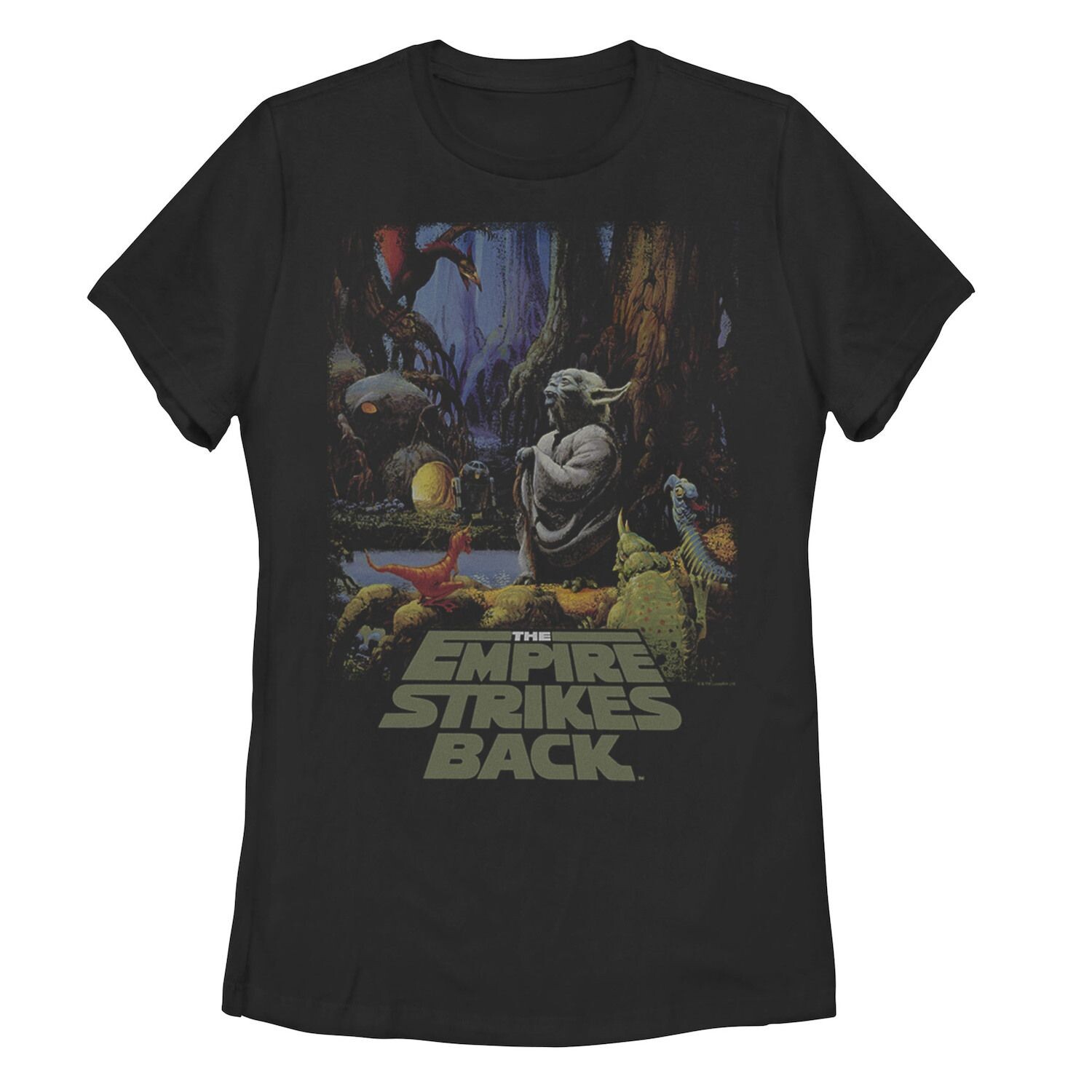 

Классическая футболка Yoda Planet Dagobah для подростков с изображением Звездных войн Licensed Character