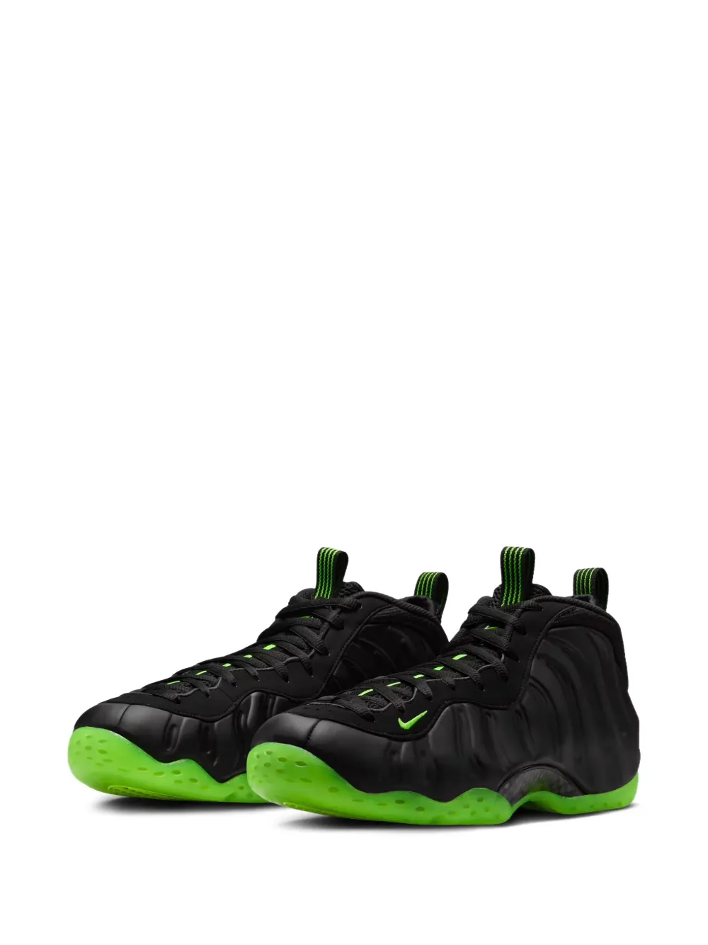 Кроссовки Air Foamposite One "Black/Volt" Nike, черный — фото 2