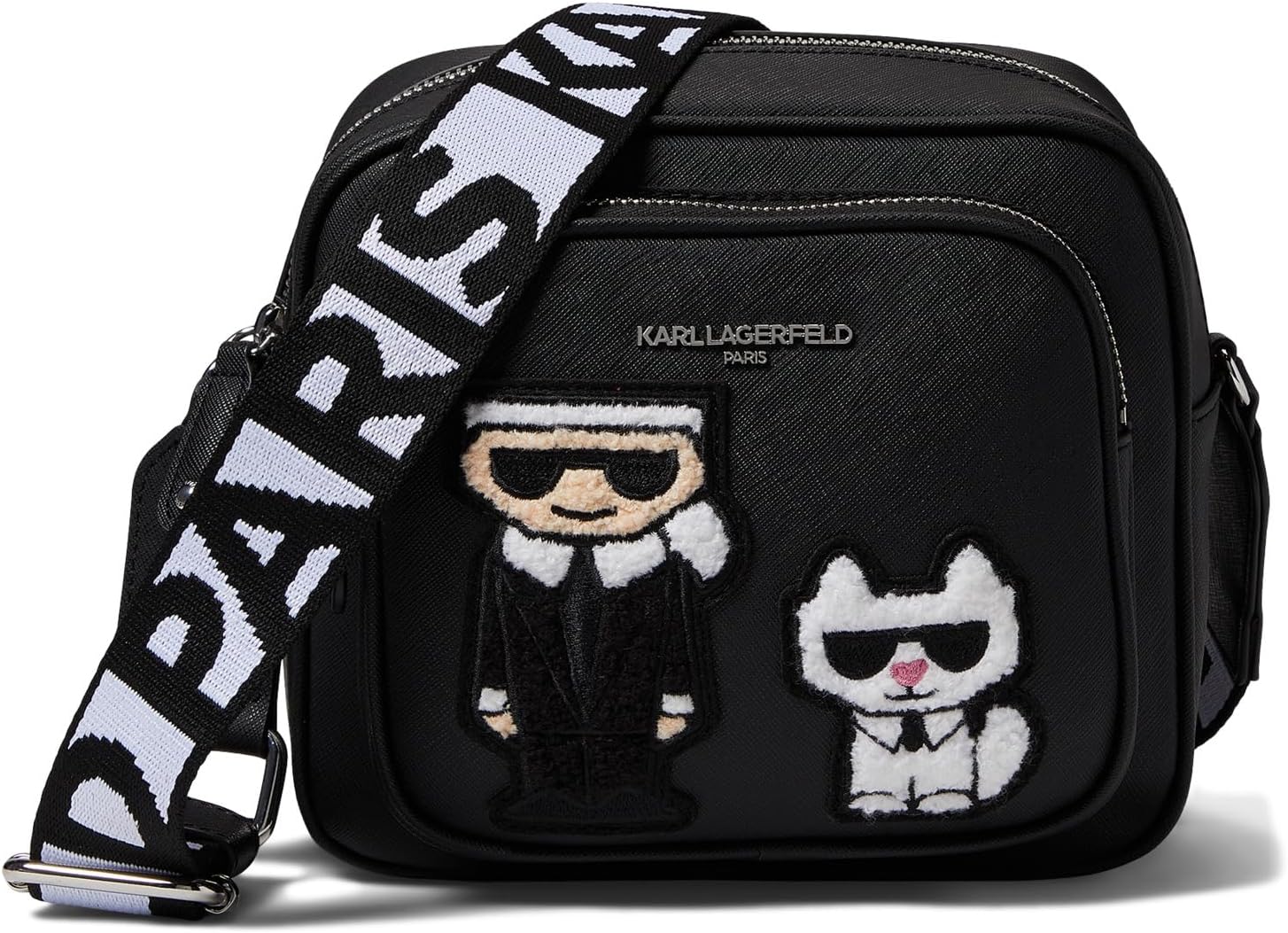 

Сумка кросс-боди Karl Lagerfeld Paris Valette Crossbody, цвет Black/Black Sherpa