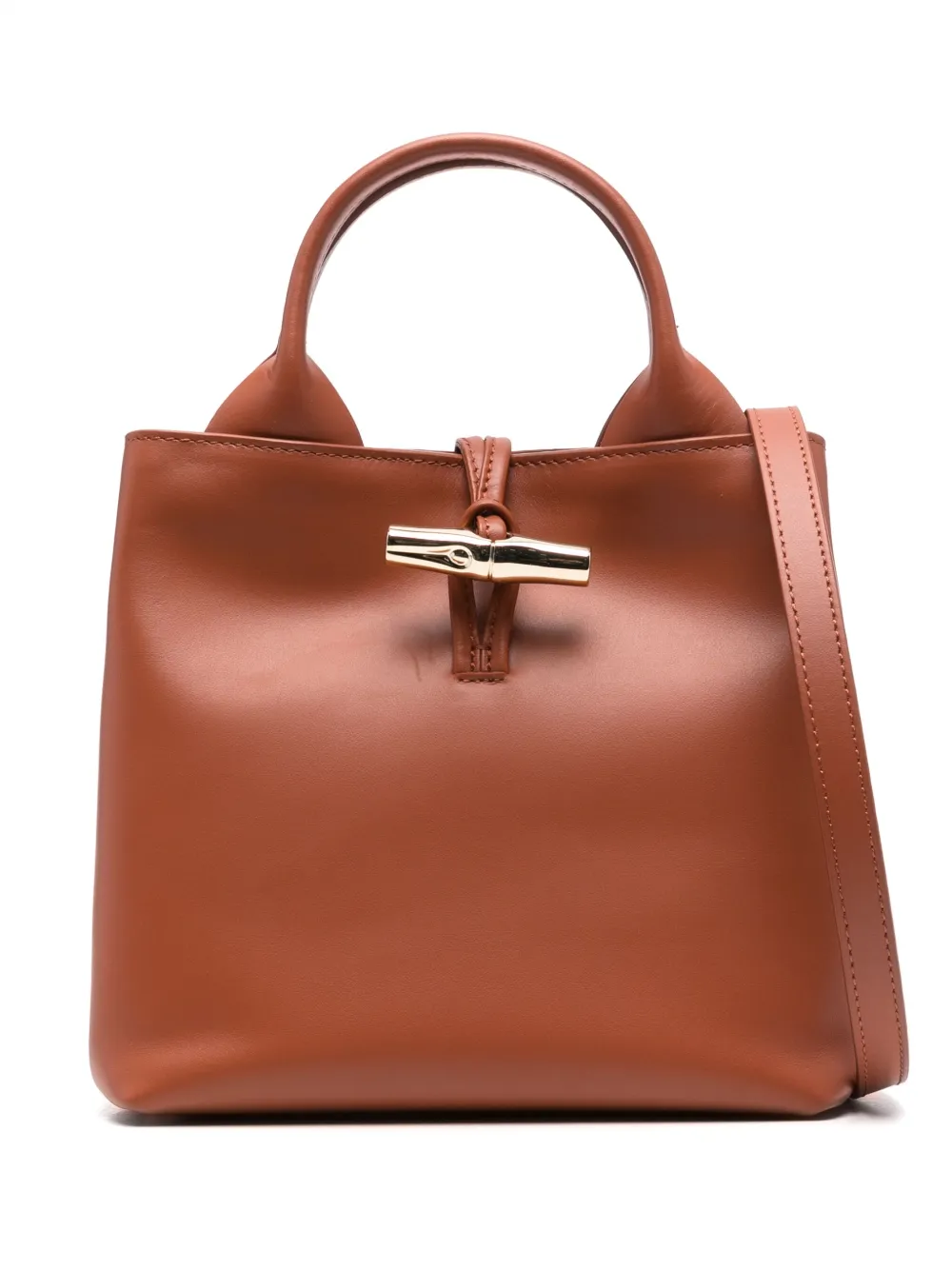 

Маленькая сумка-тоут Le Roseau Longchamp, коричневый