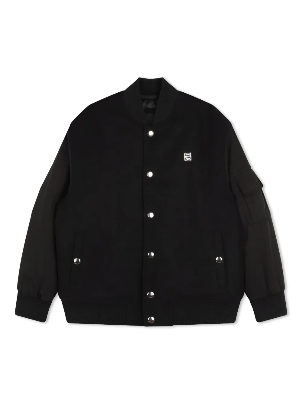 

Бомбер с логотипом Givenchy Kids, черный