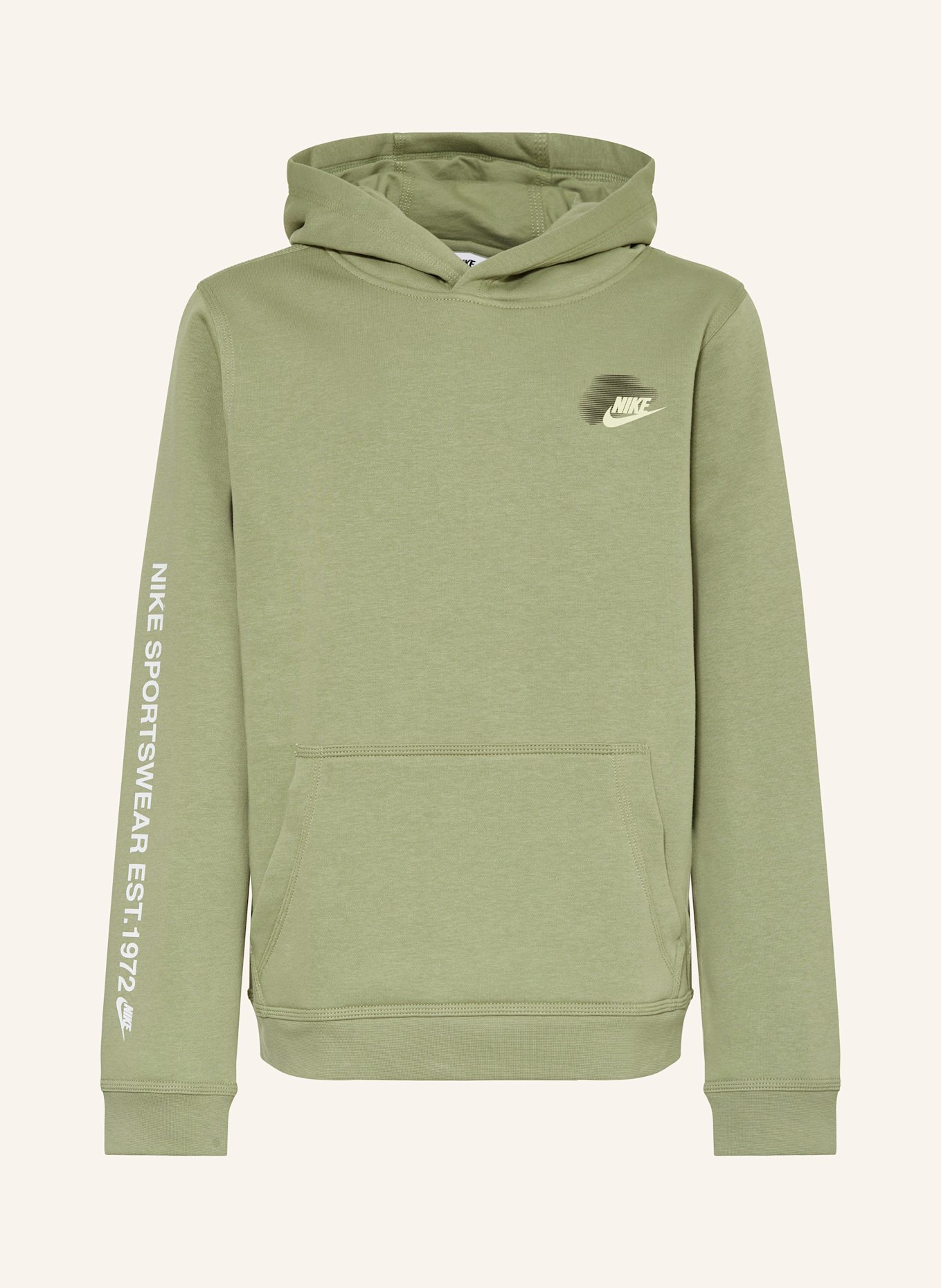 

Толстовка с капюшоном стандартный выпуск Nike, зеленый