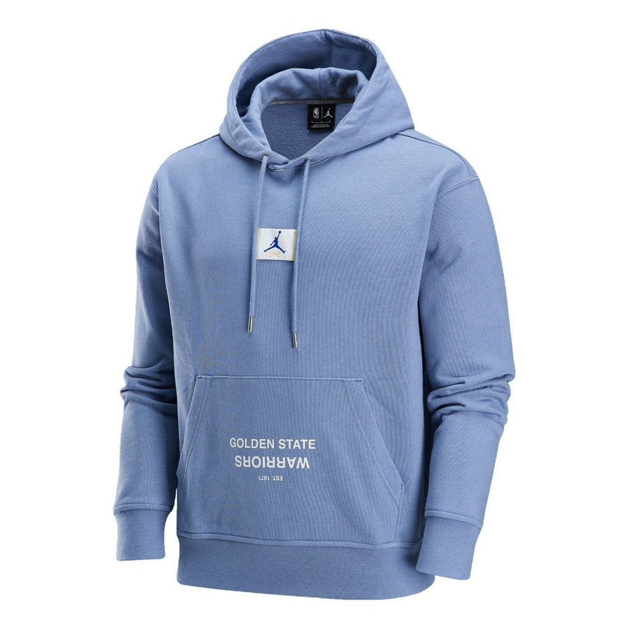 

Худи Air Jordan Golden State Warriors Courtside NBA Fleece Pullover Hoodie Asia Sizing 'Ashen Slate', синий