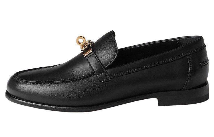 Женские мокасины Hermes Destin, черный