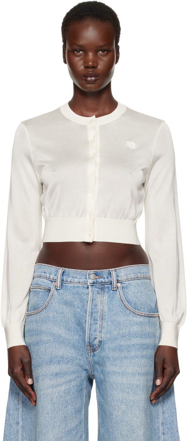 

Укороченный кардиган с вышитым логотипом Off-White alexanderwang.t