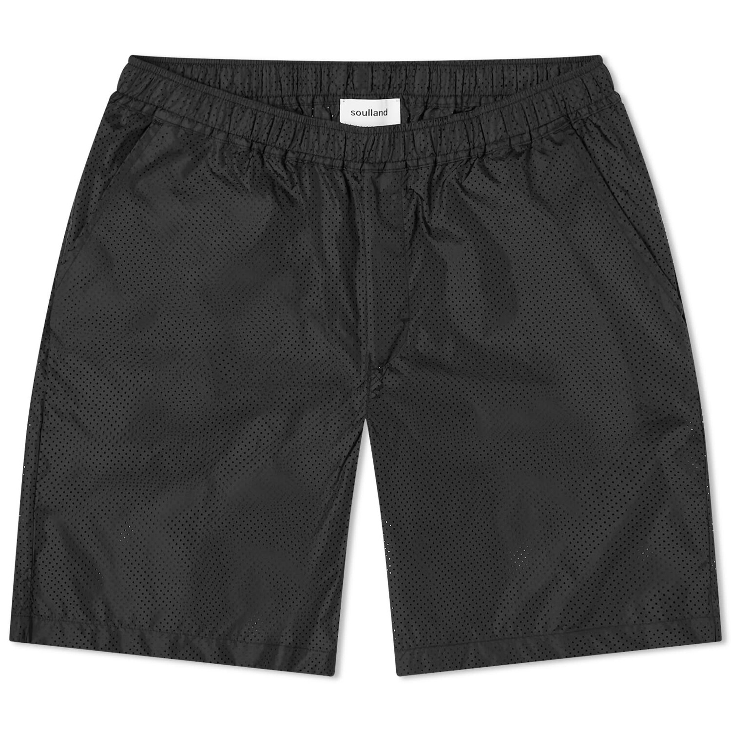 

Шорты Soulland Sander Perforated Shorts, черный