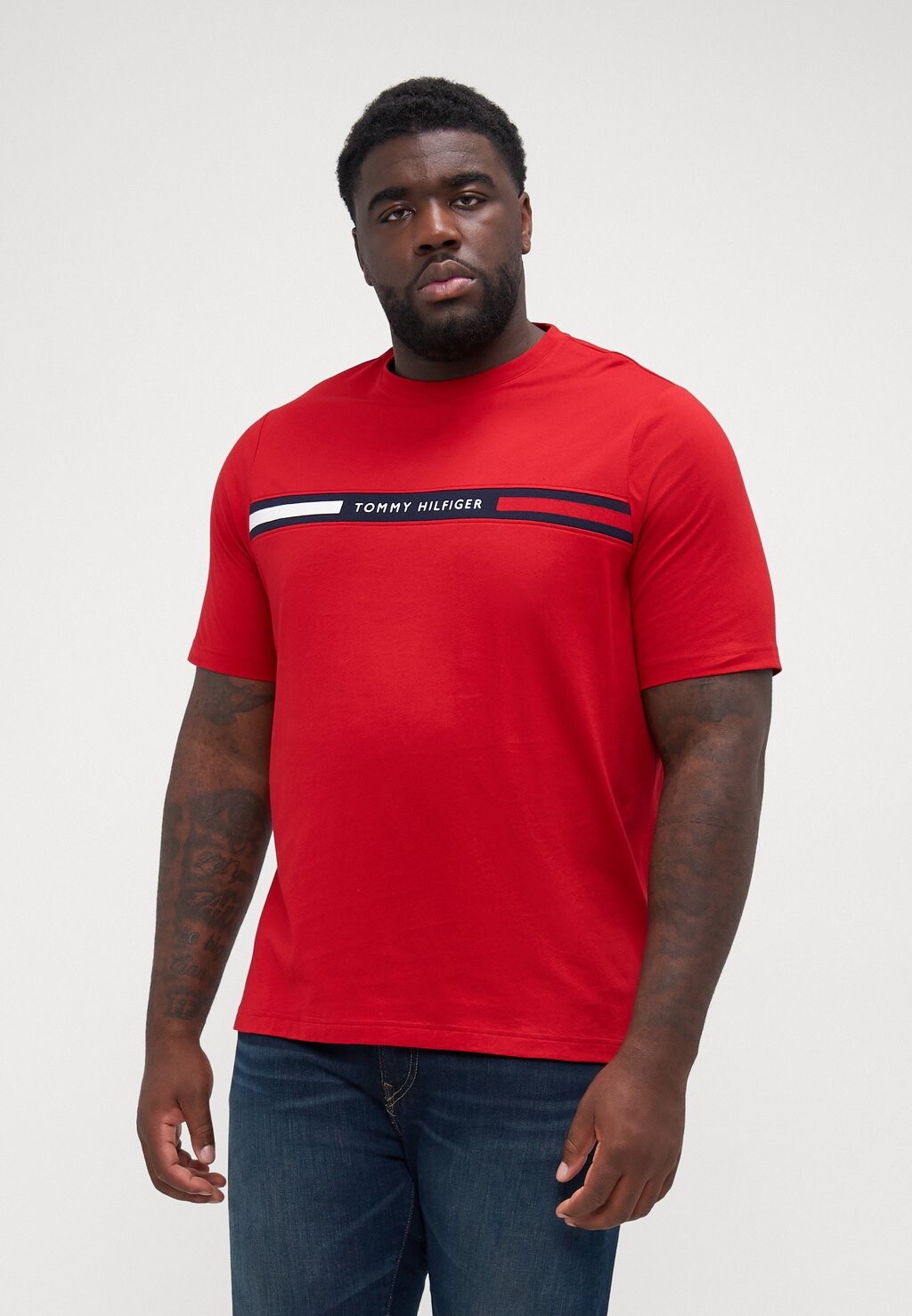 

Футболка с принтом CHEST INSERT TEE Tommy Hilfiger, красный
