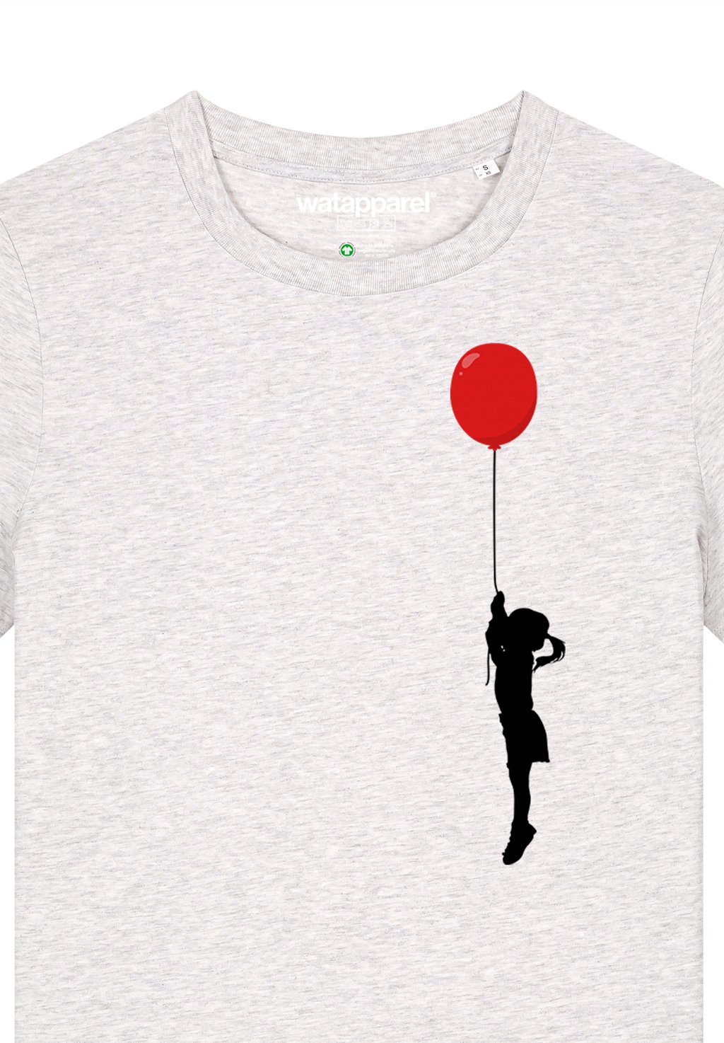 

Футболка с принтом MIT LUFTBALLON watapparel, серый