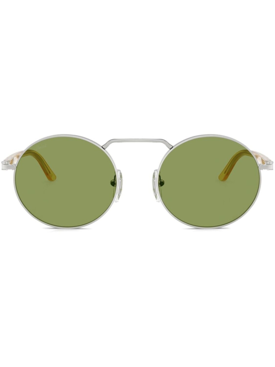 

Persol солнцезащитные очки в круглой оправе, серебряный