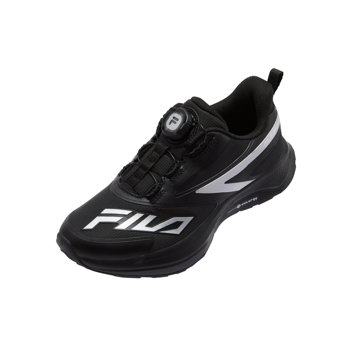 FILA KIDS Performance FPH устойчивые к истиранию дышащие низкие кроссовки для бега black/space silver детские — фото 4