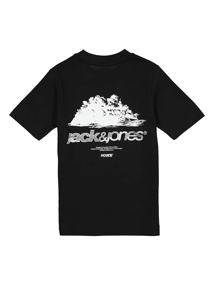 Футболка хлопковая JACK & JONES Junior, черный — фото 2