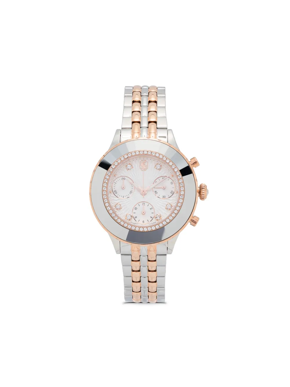 

Наручные часы Octea Chrono 37 мм Swarovski, серебяный