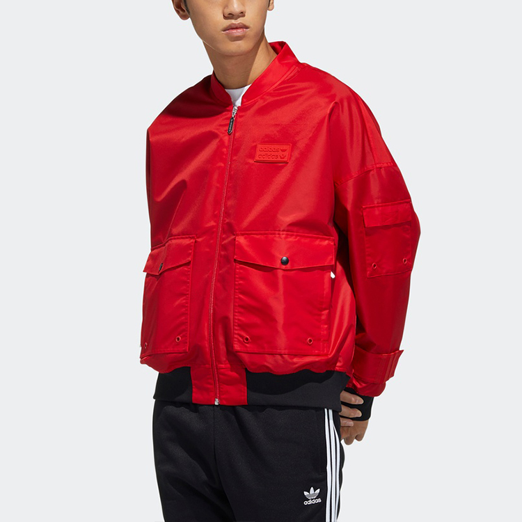 Adidas Originals Куртка-бомбер Ryv мужская светло-алая, Light Scarlet — фото 3