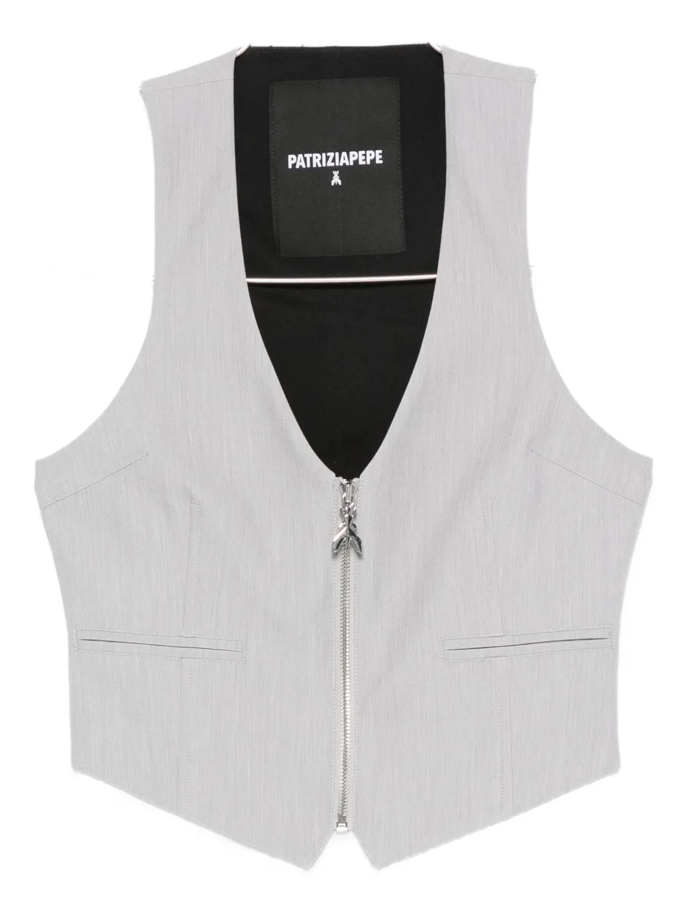 

Жилет на молнии Patrizia Pepe, серый