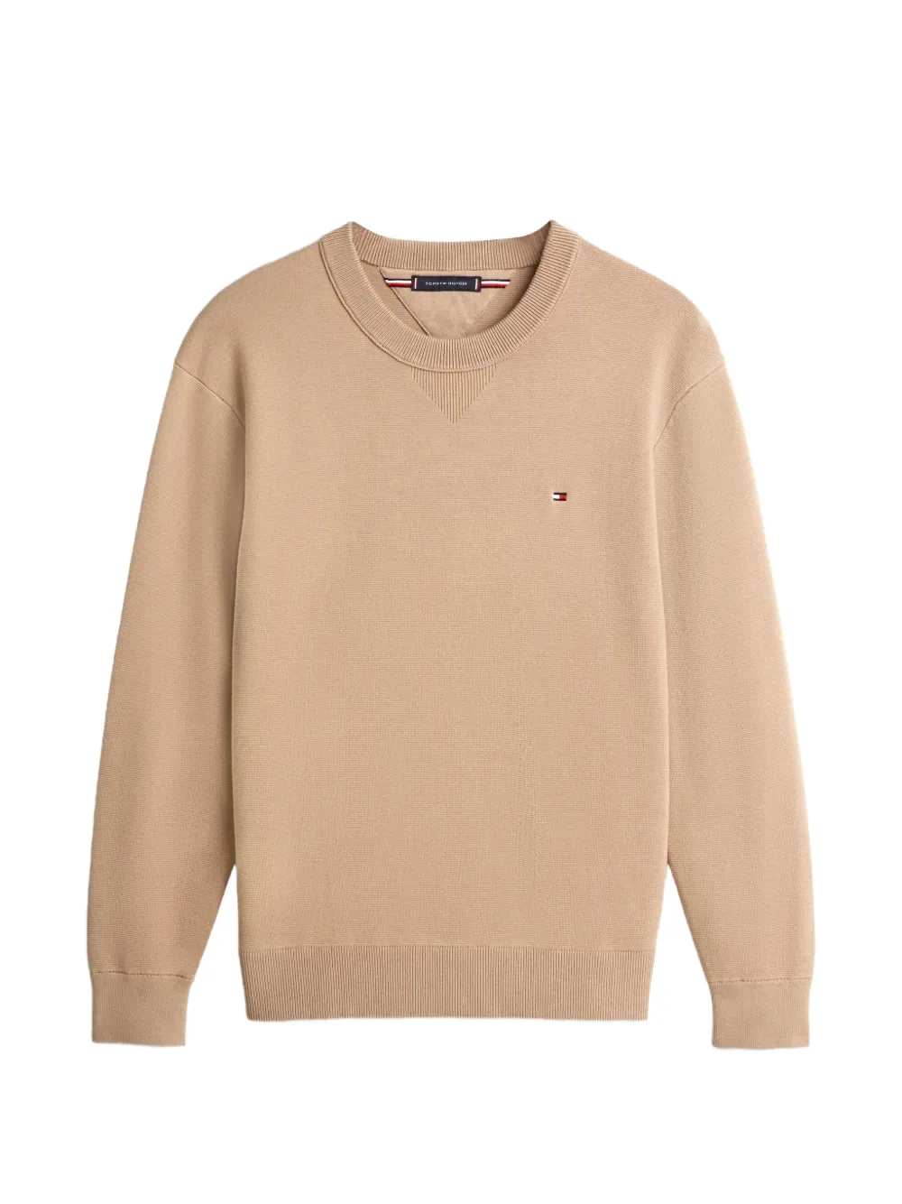 Джемпер с логотипом Tommy Hilfiger, бежевый