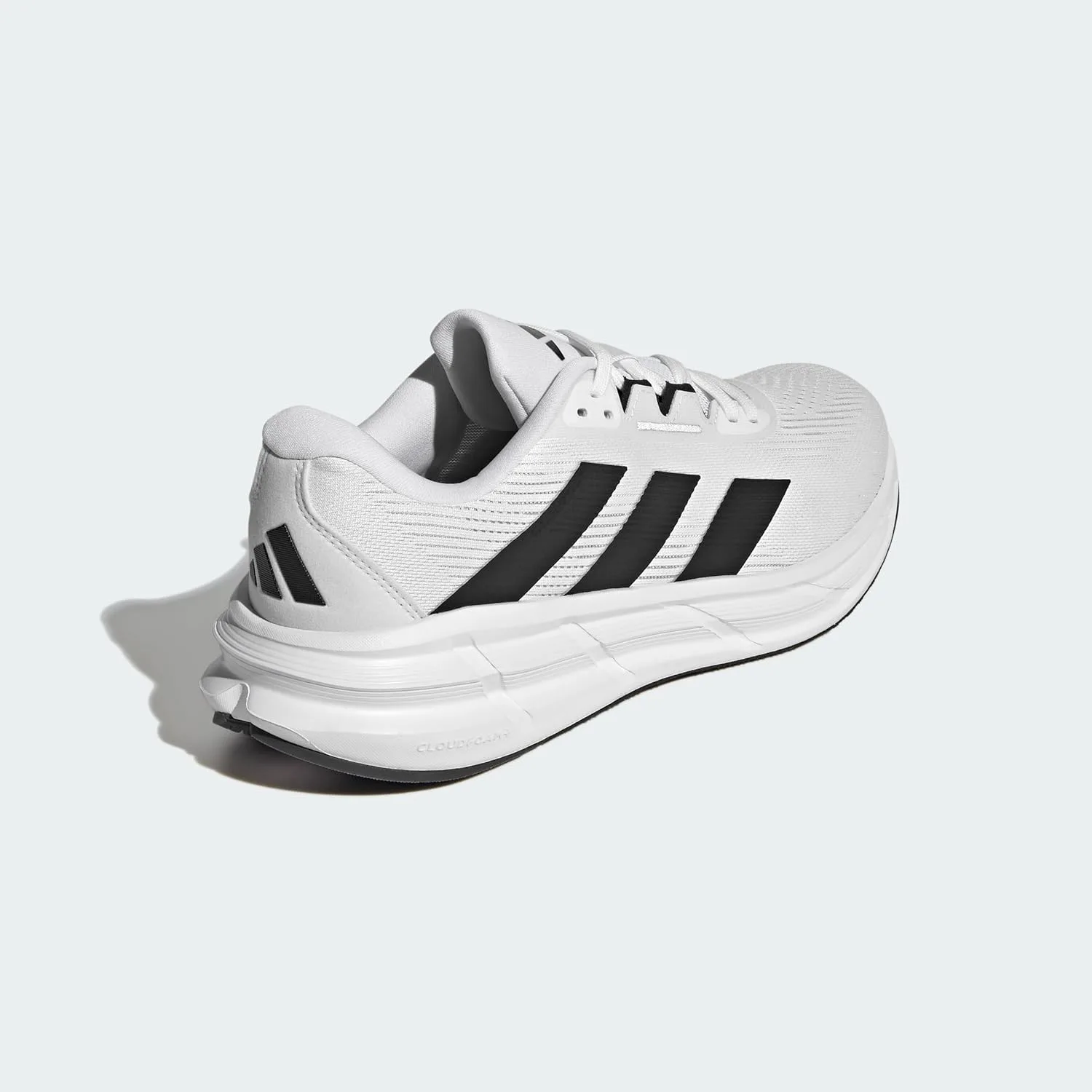 Мужские кроссовки Adidas Questar 3 для бега, белый/черный/серый — фото 3