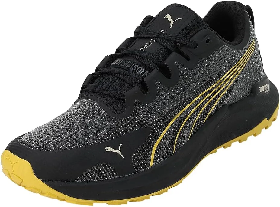 Мужские кроссовки для повседневной спортивной одежды PUMA Fast-trac Nitro, черный