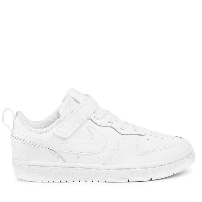 

Кроссовки Nike Court Borough Low 2 (Psv) BQ5451 100 White/White/White, белый